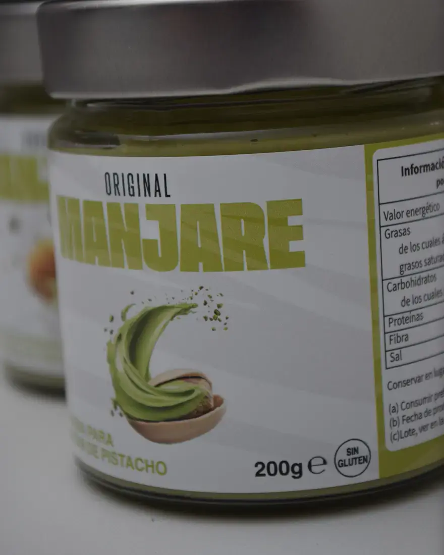 Détail de l'étiquette Manjare Original, 200 g